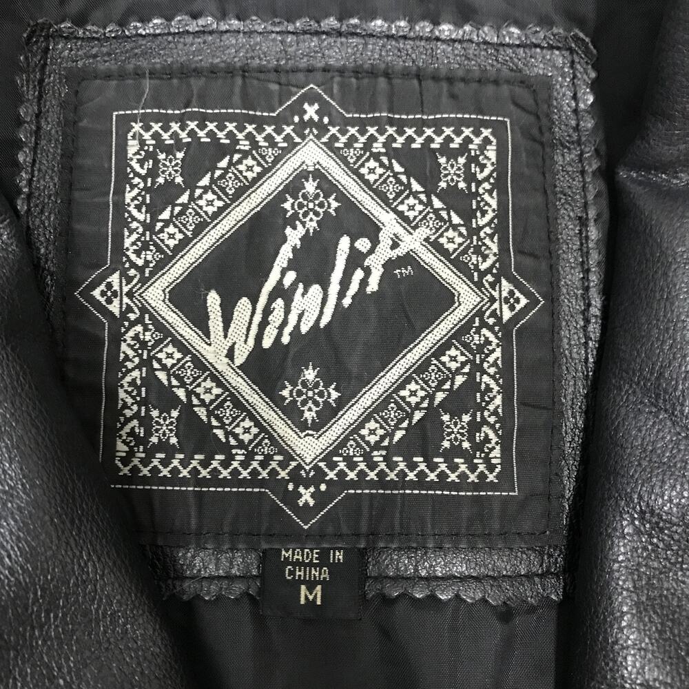 Winlit Genuine Leather Duster Coat Womens Medium Black Western Suede Yoke - Picture 6 of 16